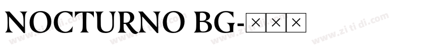 NOCTURNO BG字体转换